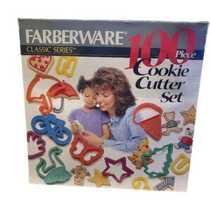 Farberware 100-Piece Classic Series Cookie Cutter Set - Assorted Shapes & Sizes